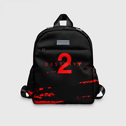 Детский рюкзак Destiny 2 краски надписи, цвет: 3D-принт
