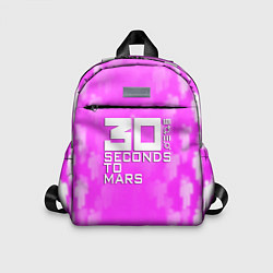 Детский рюкзак 30 seconds to mars pink, цвет: 3D-принт