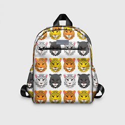 Детский рюкзак Дикие цветные кошки