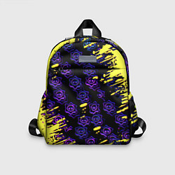 Детский рюкзак Brawl stars neon mobile, цвет: 3D-принт