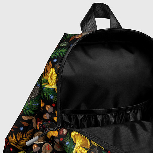 Детский рюкзак Фон с лесными грибами / 3D-принт – фото 4