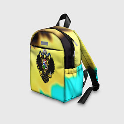 Детский рюкзак Российская империя герб краски, цвет: 3D-принт — фото 2