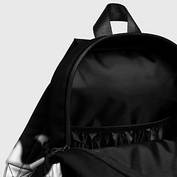 Детский рюкзак Раст текстура огонь белый, цвет: 3D-принт — фото 2