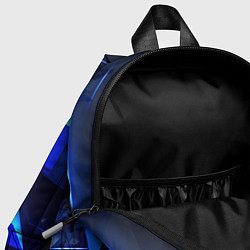 Детский рюкзак Black blue background abstract, цвет: 3D-принт — фото 2