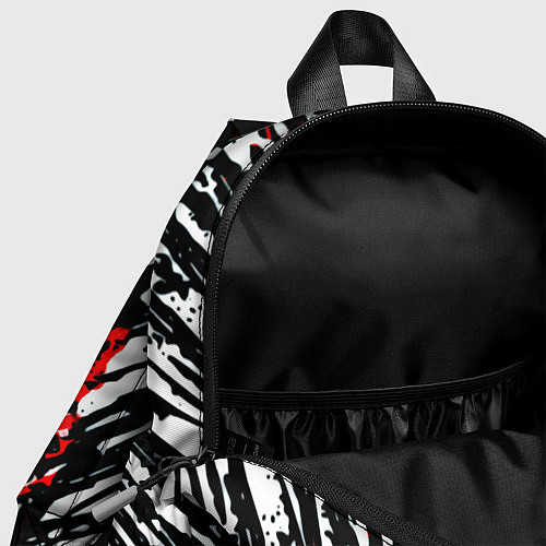 Детский рюкзак Silent hill краски белые и красные штрихи / 3D-принт – фото 4