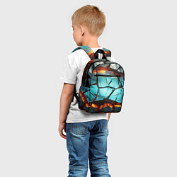 Детский рюкзак Абстрактные камни разломленные, цвет: 3D-принт — фото 2