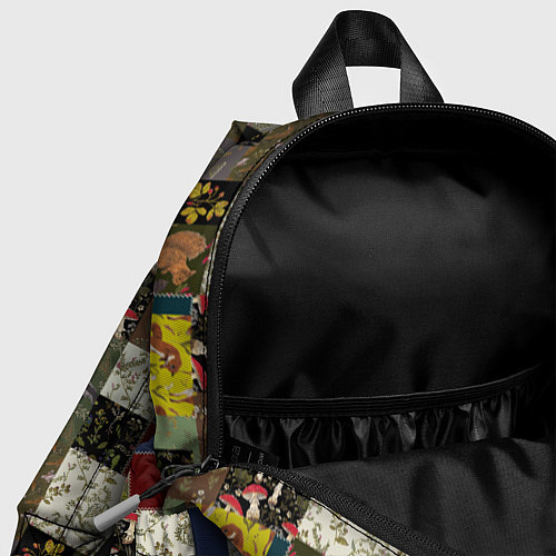 Детский рюкзак Пэчворк лесной / 3D-принт – фото 4