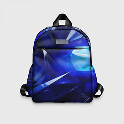 Детский рюкзак Black and blue abstract background sport style, цвет: 3D-принт