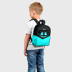 Детский рюкзак Marshmello dj geometry, цвет: 3D-принт — фото 2