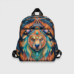 Детский рюкзак Медведь шаман тотемное животное, цвет: 3D-принт