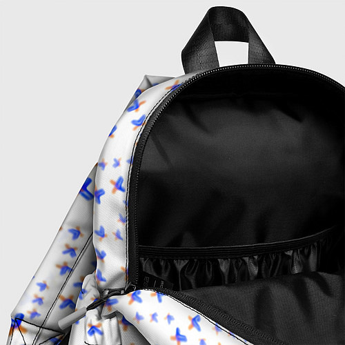 Детский рюкзак Portal logo pattern steel / 3D-принт – фото 4