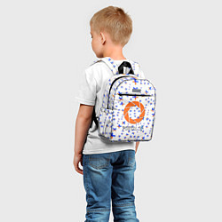 Детский рюкзак Portal logo pattern steel, цвет: 3D-принт — фото 2