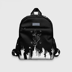 Детский рюкзак Doom logo краски, цвет: 3D-принт