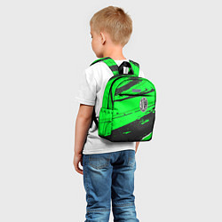Детский рюкзак AC Milan sport green, цвет: 3D-принт — фото 2