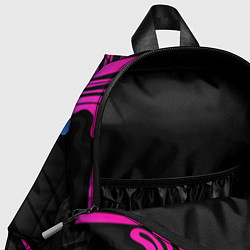 Детский рюкзак Неоновые разводы - фиолетовый, цвет: 3D-принт — фото 2