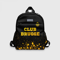 Детский рюкзак Club Brugge - gold gradient посередине, цвет: 3D-принт
