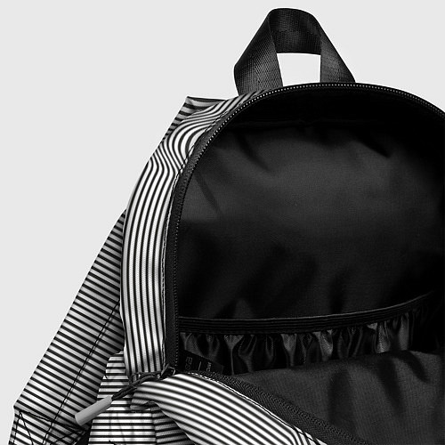 Детский рюкзак Зебра плывущая в полосках / 3D-принт – фото 4