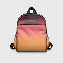 Детский рюкзак Градиент затемнённый розово-жёлтый, цвет: 3D-принт