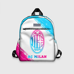 Детский рюкзак AC Milan neon gradient style, цвет: 3D-принт