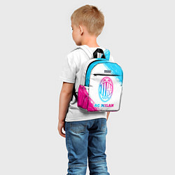 Детский рюкзак AC Milan neon gradient style, цвет: 3D-принт — фото 2