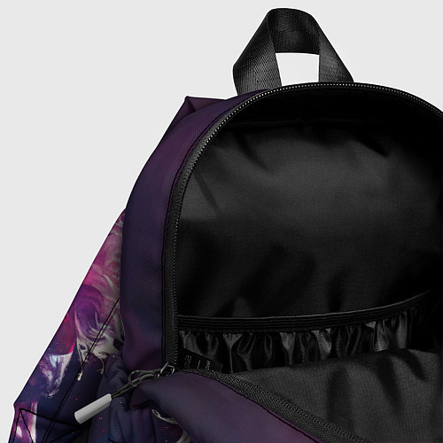Детский рюкзак Человек растворяющийся в фиолетовом дыму / 3D-принт – фото 4