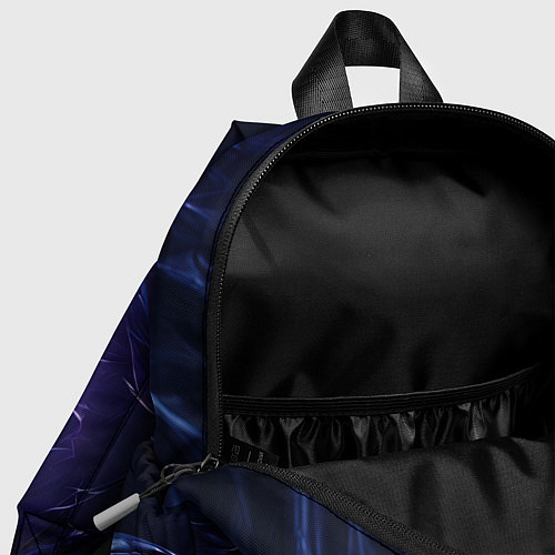 Детский рюкзак Синее абстрактное сияние / 3D-принт – фото 4