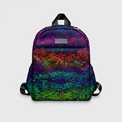 Детский рюкзак Мистический неоновый паттерн, цвет: 3D-принт