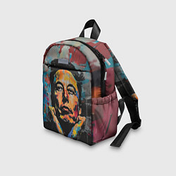 Детский рюкзак Илон Маск граффити портрет, цвет: 3D-принт — фото 2