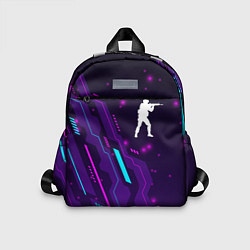 Детский рюкзак Counter Strike neon gaming, цвет: 3D-принт