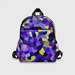 Детский рюкзак Мозаика фиолетовая, цвет: 3D-принт