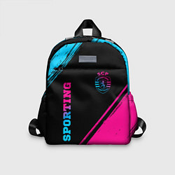 Детский рюкзак Sporting - neon gradient вертикально, цвет: 3D-принт