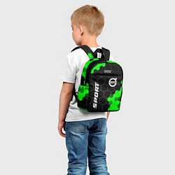 Детский рюкзак Volvo green sport hexagon, цвет: 3D-принт — фото 2