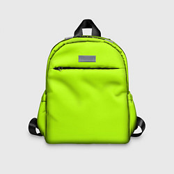 Детский рюкзак Яркий салатовый с лёгким затемнением, цвет: 3D-принт