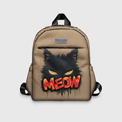 Детский рюкзак Силуэт кошки мяу, цвет: 3D-принт