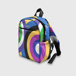 Детский рюкзак Разноцветные круги, абстракция, цвет: 3D-принт — фото 2