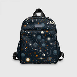 Детский рюкзак Космические элементы, цвет: 3D-принт