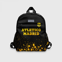 Детский рюкзак Atletico Madrid - gold gradient посередине, цвет: 3D-принт
