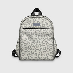 Детский рюкзак Светло бежевый леопард, цвет: 3D-принт