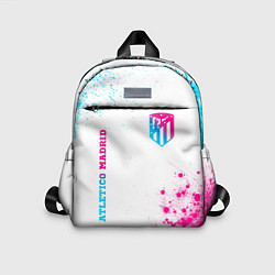 Детский рюкзак Atletico Madrid neon gradient style вертикально