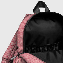 Детский рюкзак Светлый красно-розовый паттерн узоры, цвет: 3D-принт — фото 2