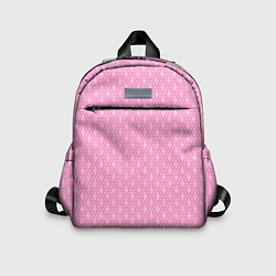 Детский рюкзак Светлый розовый королевский узор, цвет: 3D-принт
