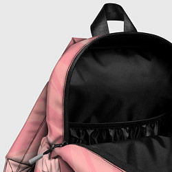 Детский рюкзак Розово-персиковый полосатый, цвет: 3D-принт — фото 2