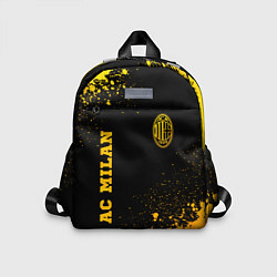 Детский рюкзак AC Milan - gold gradient вертикально, цвет: 3D-принт