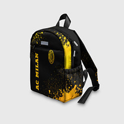 Детский рюкзак AC Milan - gold gradient вертикально, цвет: 3D-принт — фото 2