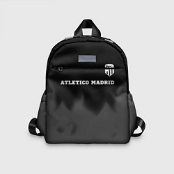 Детский рюкзак Atletico Madrid sport на темном фоне посередине, цвет: 3D-принт