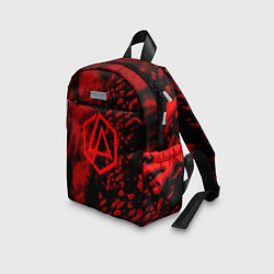 Детский рюкзак Linkin park red logo, цвет: 3D-принт — фото 2
