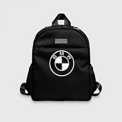 Детский рюкзак BMW белое лого, цвет: 3D-принт