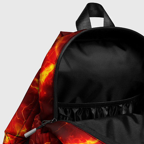 Детский рюкзак Текстура огня / 3D-принт – фото 4
