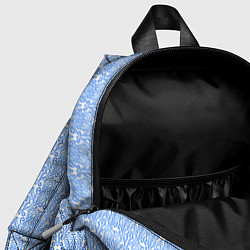 Детский рюкзак Нежный бело-голубой узоры, цвет: 3D-принт — фото 2