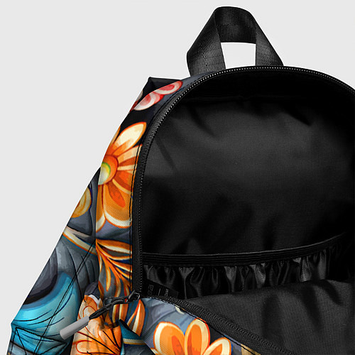 Детский рюкзак Растительный узор - нейросеть / 3D-принт – фото 4